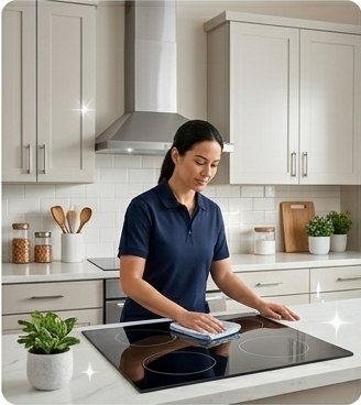 Kitchen and stovetop cleaning